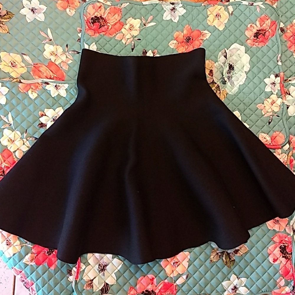 A black skirt